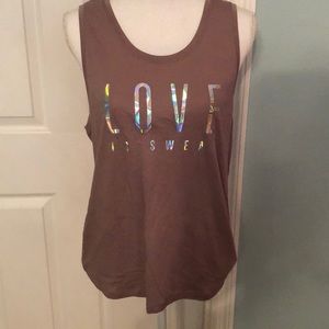 Victoria Sports workout tank. Love to sweat.